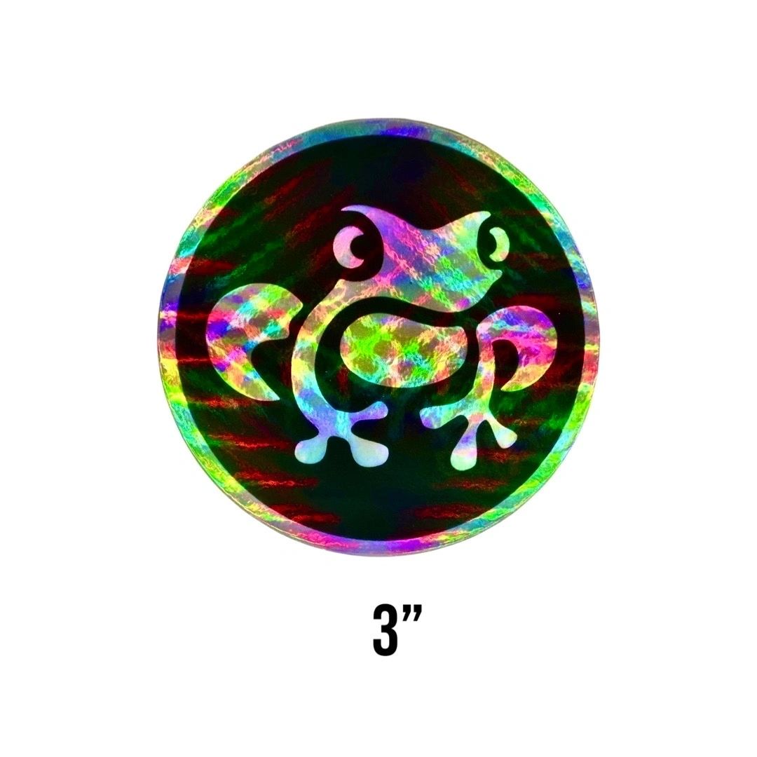 Swag Island Frog  3" Holographic Sticker