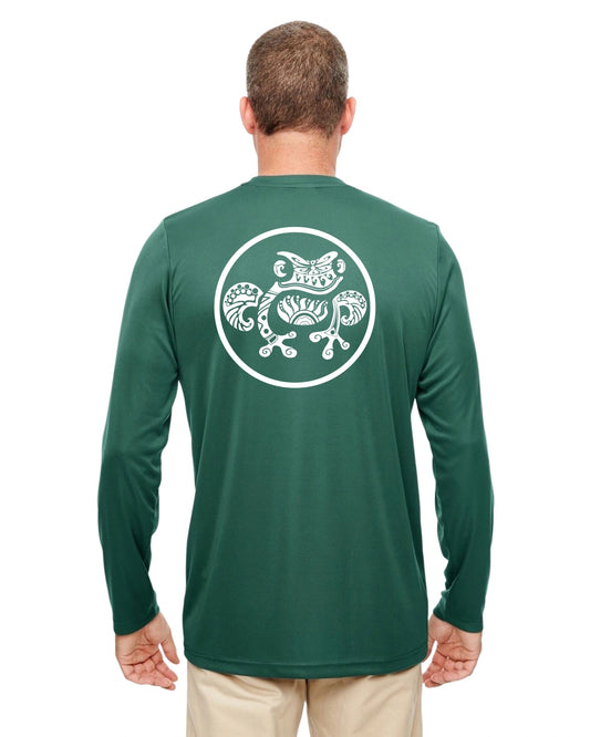 Island Frog UV Protection Cool & Dry Long Sleeve - Inked Frog - Green