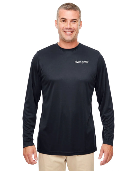 Island Frog UV Protection Cool & Dry Long-Sleeve - Classic Back - Black