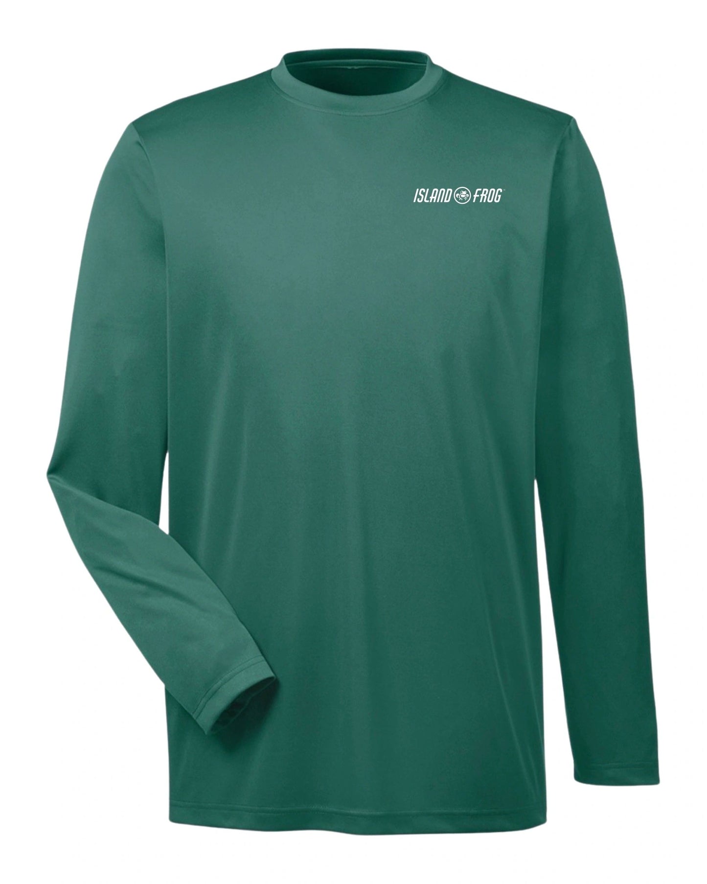 Island Frog UV Protection Cool & Dry Long-Sleeve - Classic Back - Forest Green