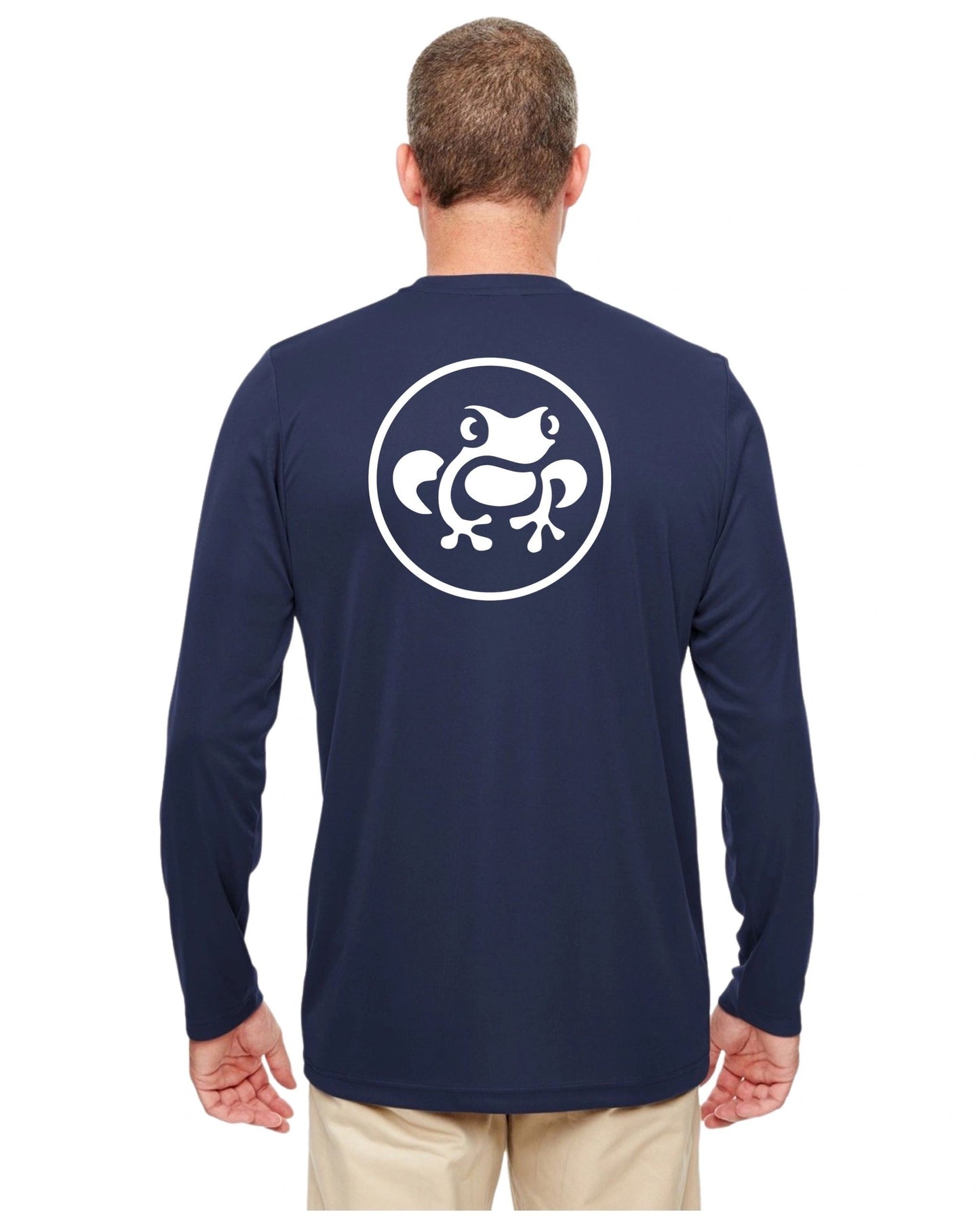 Island Frog UV Protection Cool & Dry Long-Sleeve - Classic Back - Navy