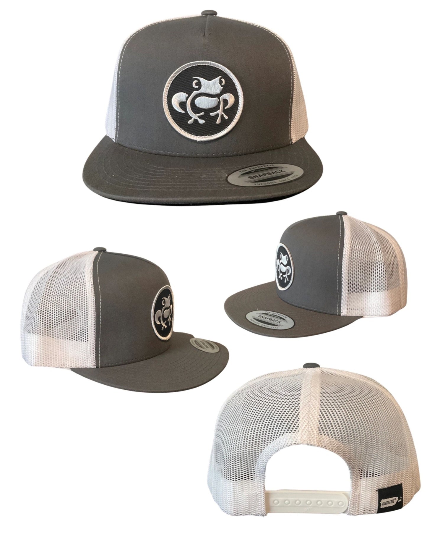 Island Frog Snapback Classic - Grey/Grey/White