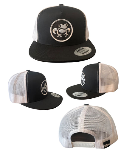 Island Frog Snapback Classic - Black/ Black/White