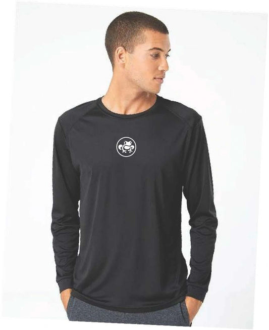 Island Frog UV Protection Cool & Dry Long Sleeve - Front Frog - Black