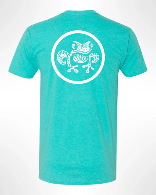 Island Frog T-Shirt Inked Frog - Tahiti Blue