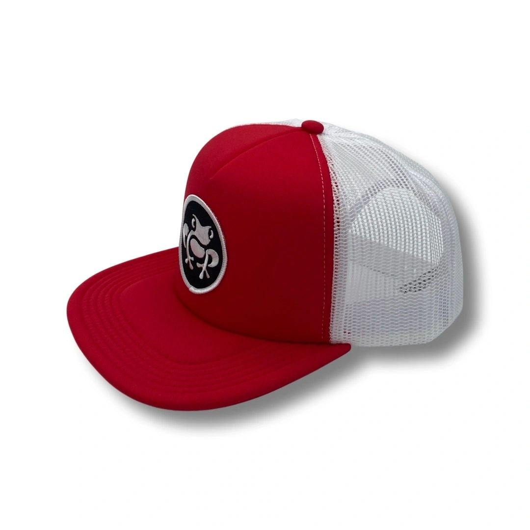 Island Frog Foam Snapback - Red / Red / White