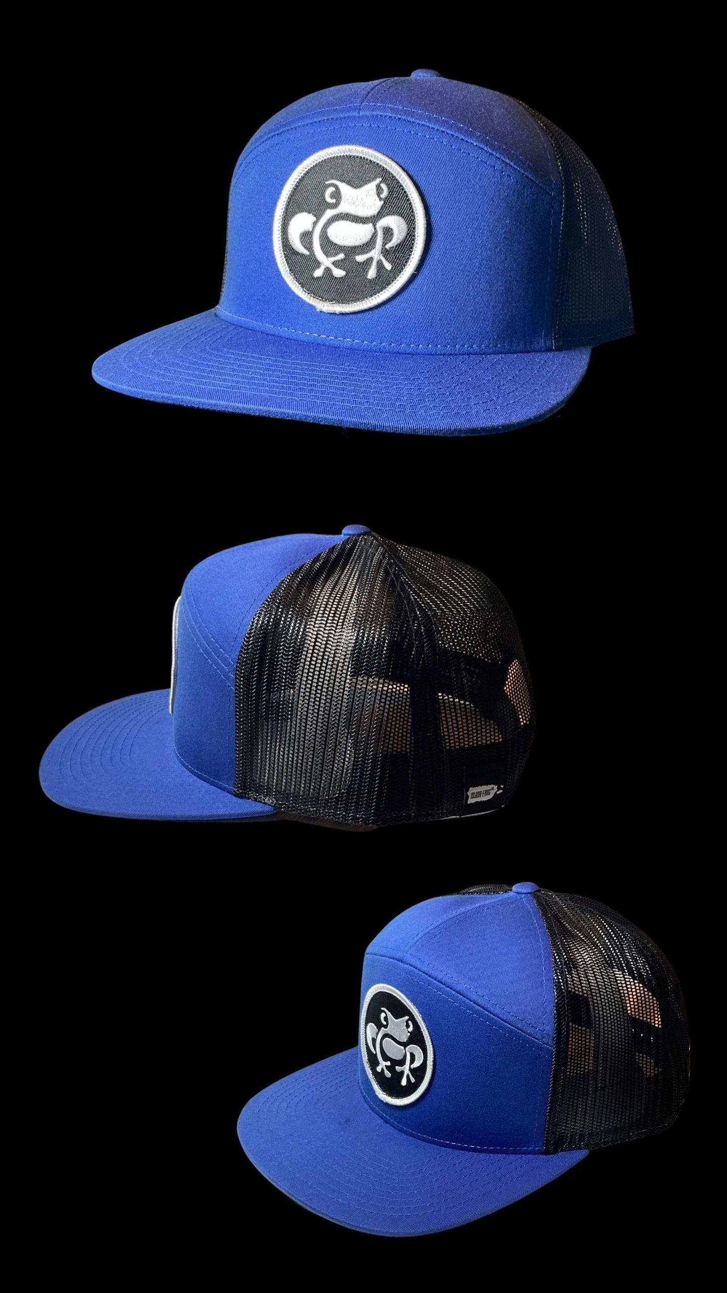 Island Frog Mid Snapback - Blue/Blue/Black