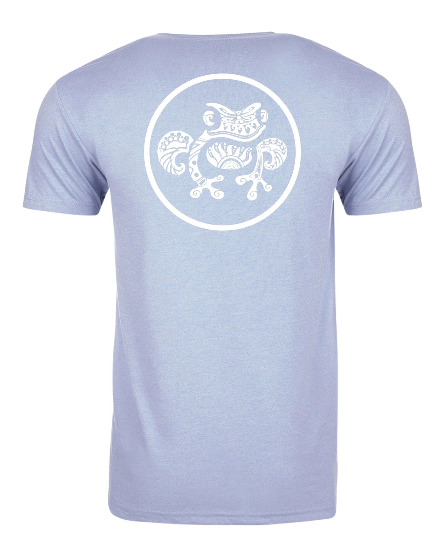 Island Frog T-Shirt Inked Frog - Hthr Columbia Blue