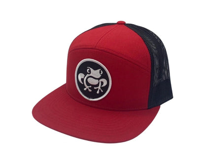 Island Frog Mid Snapback - Red/Red/Black