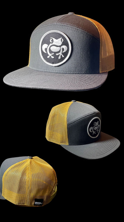 Island Frog Mid Snapback - Grey/Grey/Amber