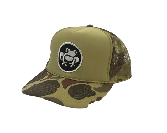 Island Frog Foam Snapback - Camo/Olive/Camo