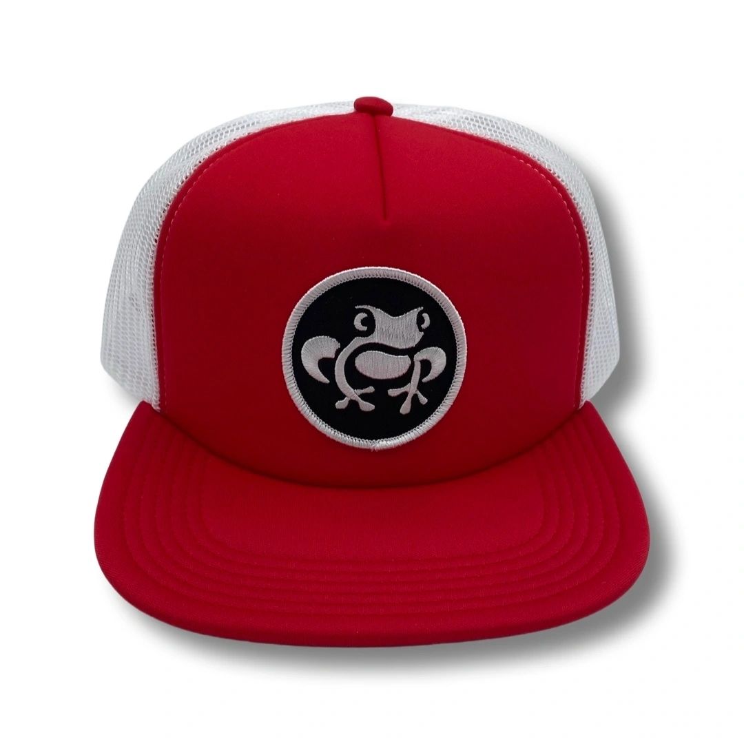 Island Frog Foam Snapback - Red / Red / White