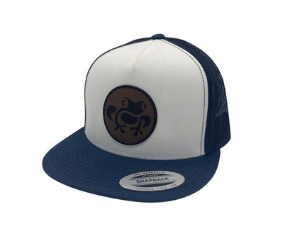 Island Frog Leather Classic - Navy/White/Navy