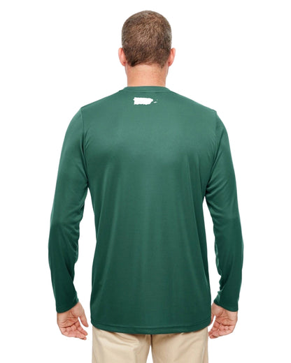 Island Frog UV Protection Cool & Dry Long Sleeve - Front Frog - Green