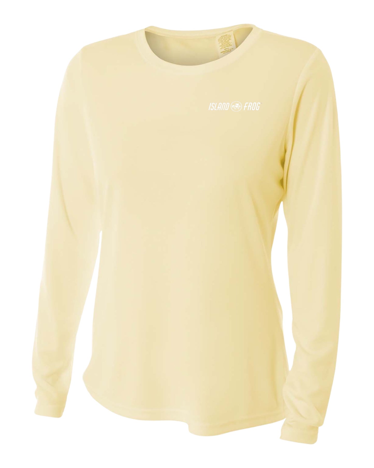 Island Frog Ladies' Long Sleeve 44+ UPF Performance Shirt - Yellow