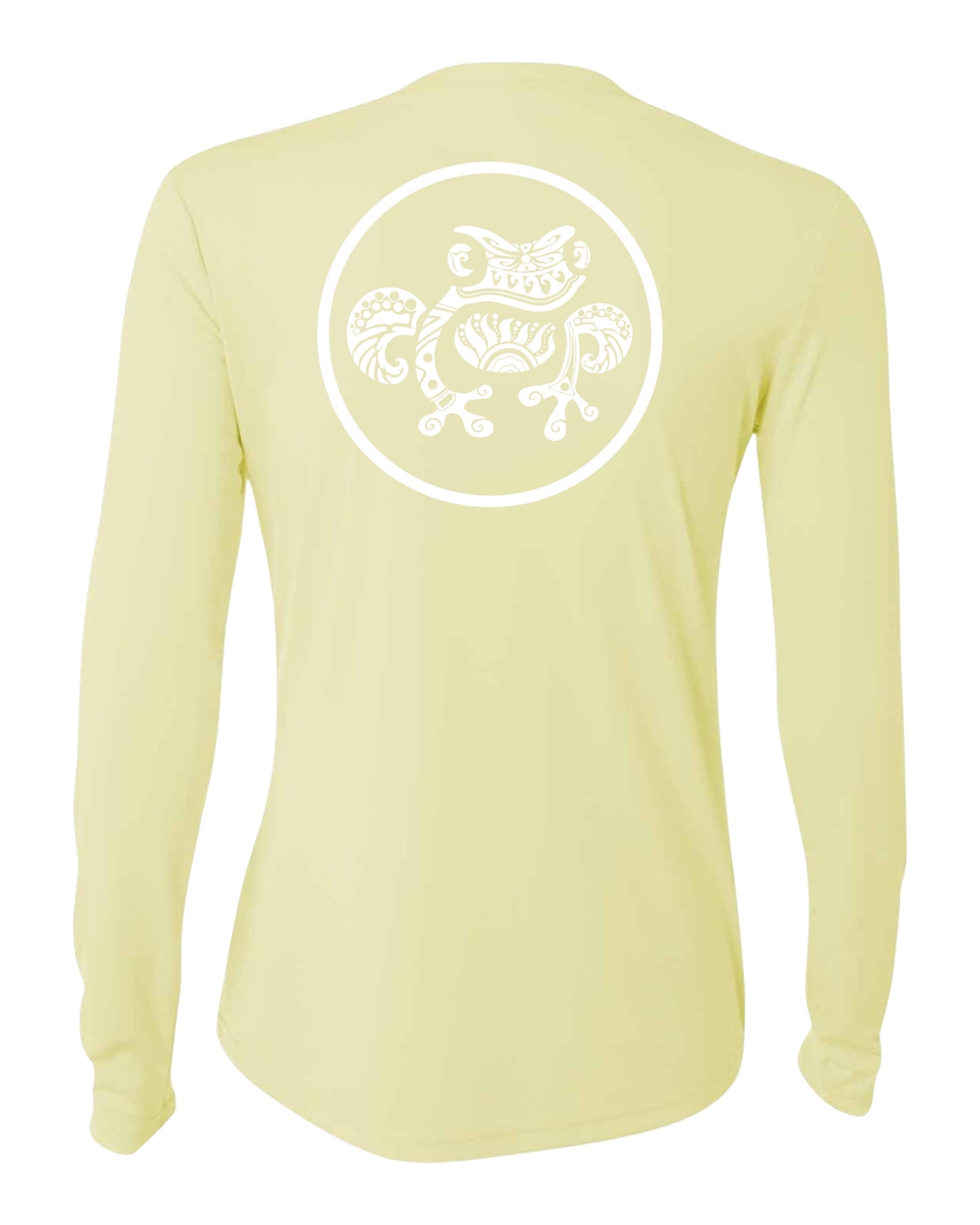 Island Frog Ladies' Long Sleeve 44+ UPF Performance Shirt - Yellow