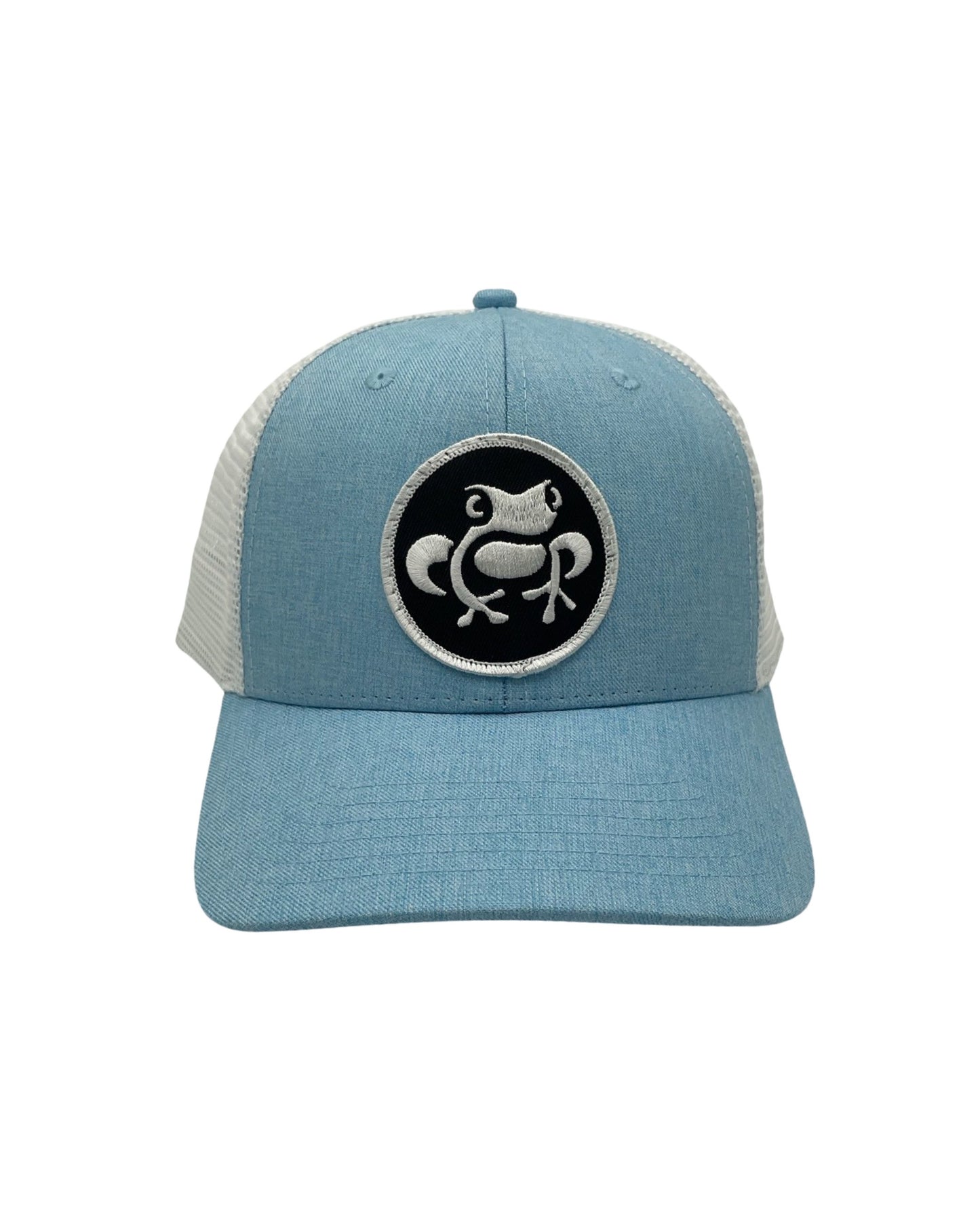 Island Frog Curved Bill - Columbia Blue/White