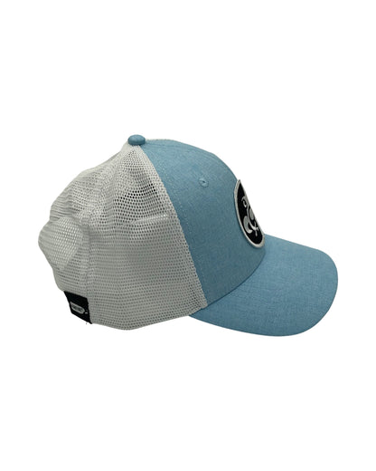 Island Frog Curved Bill - Columbia Blue/White