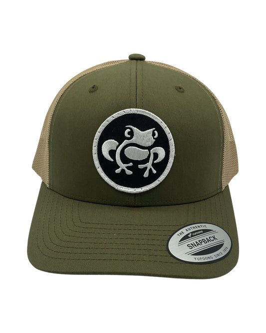 Island Frog Curved Bill - Olive/Tan