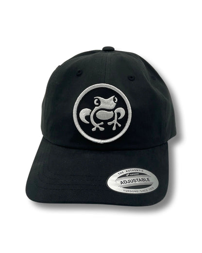 Island Frog Adjustable Dad Hat - Black