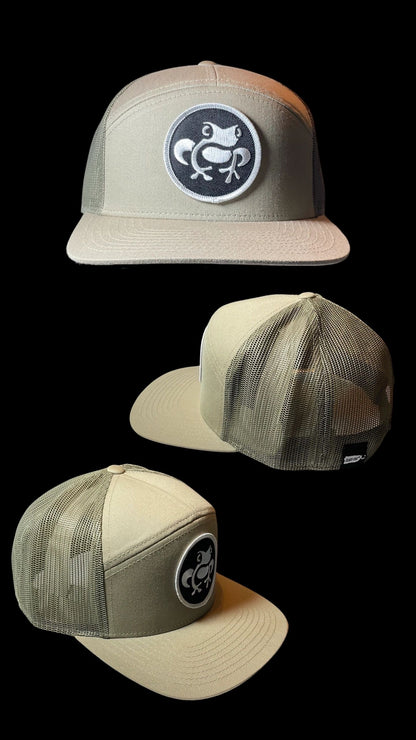 Island Frog Mid Snapback - Tan/Tan/Olive