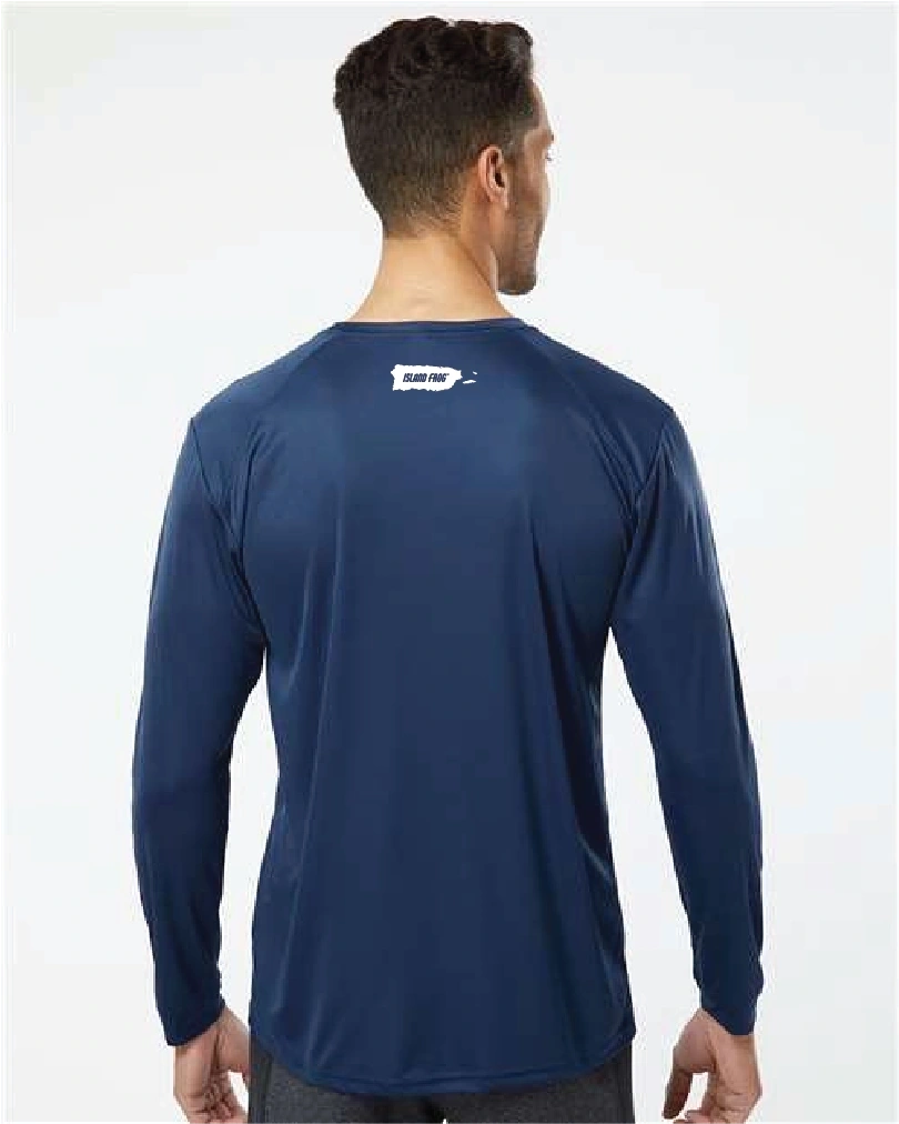 Island Frog UV Cool & Dry Protection Long Sleeve - Front Frog - Navy